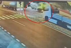 Batman'da 1 kişinin öldüğü TIR kazası kamerada