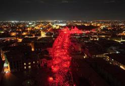 Konya'da on binler 'sessiz yürüyüş' ile Filistin'e destek oldu