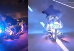 Motosikletini yüzüstü üzerine uzanarak kullanan sürücüye 49 bin TL ceza