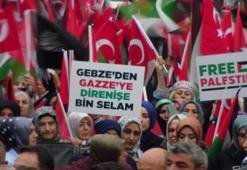 İsrail'in Gazze’deki saldırıları Gebze'de protesto edildi