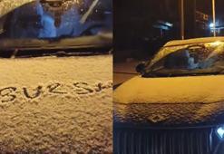 Uludağ'a kar yağdı