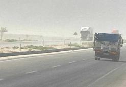 Konya'da kum fırtınası etkili oldu