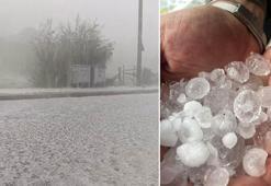 Zonguldak'ta dolu etkili oldu