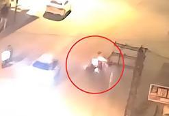 İki motosikletin kafa kafaya çarpıştığı kaza kamerada: 2 yaralı