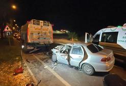 Kuşadası’nda belediye temizlik aracına çarpan otomobilin sürücüsü öldü