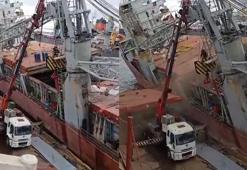 Tuzla Tersaneler Bölgesi'nde gemi yan yattı: 1 ölü