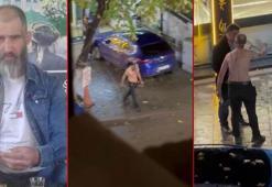 Jiletle çevresindekilere taşkınlık yapan kişinin öldürülmeden önceki görüntüleri ortaya çıktı