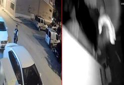 Hırsızlık anı çalınan güvenlik kamerası tarafından kaydedildi