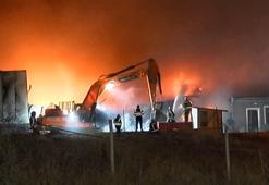 Ankara'da geri dönüşüm fabrikasında yangın