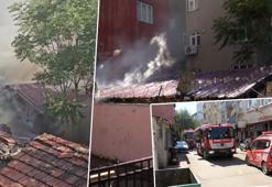 Beyoğlu’nda gecekondu alev alev yandı