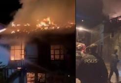 Amasya'daki yangında 2 ev kül oldu