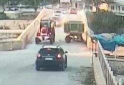 Traktörden ayrılan römorkun çarptığı yaya öldü