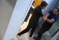Polis merkezinde 'kayınbirader dayağı', o anlar kamerada
