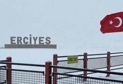 Erciyes Dağı’nda kar kalınlığı 10 santimetreye ulaştı