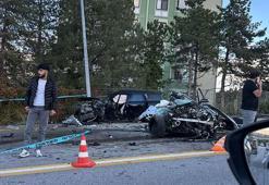 Ankara'da iki otomobil çarpıştı: 1 ölü, 2 yaralı