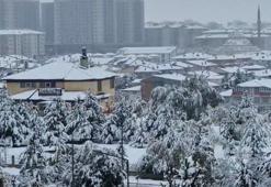 Erzurum'da kar yağdı