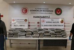 Edirne Hamzabeyli Gümrük Kapısı'nda 105 kilo esrar ele geçirildi
