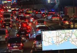 İstanbul'da akşam saatlerinde trafik yoğunluğu