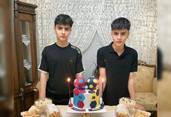 İkizlerin pastası iki ayrı takım rengiyle süslendi