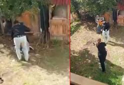 Annesini ve kız kardeşini darbetti; o anlar kamerada