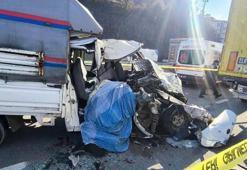 Giresun'da kamyonet, TIR'a arkadan çarptı: 1 ölü, 2 yaralı