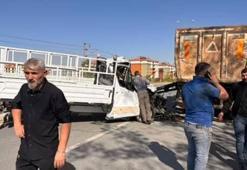 Malatya'da hafriyat kamyonu ile kamyonet çarpıştı: 1 ölü