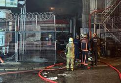 Ankara’da oto tamirhanesinde yangın; iş yerindeki araçlar zarar gördü