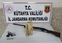 Kütahya’da tıp ve sağlık tanrısı Asklepios heykeli ele geçirildi