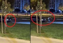 Alkollü kadın, trafikteki araçların önünü kesip, sürücülere tekme attı