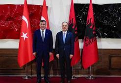 Cumhurbaşkanı Yardımcısı Yılmaz, Arnavutluk Cumhurbaşkanı Begaj ile görüştü
