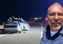 Otomobil, kavşakta bekleyen kamyona çarptı; 1 ölü, 1 yaralı