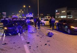 Bursa'da 5 aracın karıştığı zincirleme trafik kazası: 3 yaralı