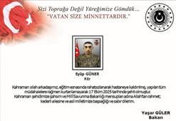 MSB: Tokat’ta eğitimde rahatsızlanan Piyade Er Eyüp Güner şehit oldu