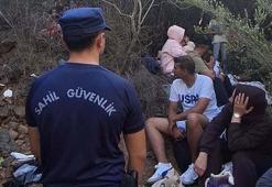 Fethiye'de 59 kaçak göçmen ile 3 organizatör şüphelisi yakalandı