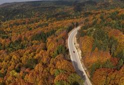 Uludağ’ın sonbahar güzelliği dronla görüntülendi