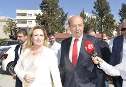 KKTC Cumhurbaşkanı Ersin Tatar, oyunu kullandı