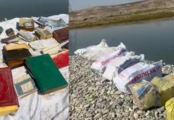 Batman Çayı kıyısında çuvallarda çok sayıda Kur'an-ı Kerim bulundu