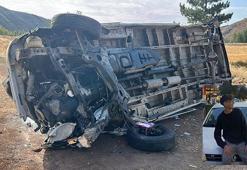 Kazada yaralanan 15 yaşındaki minibüs sürücüsü, kurtarılamadı