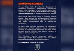 Başakşehir’den, MHK’ye tepki