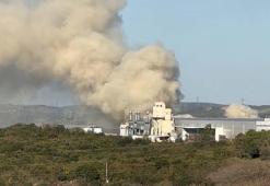 Gebze'de fabrika bahçesinde yangın