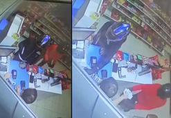 Silahlı şüpheliler akaryakıt istasyonunun marketini soydu