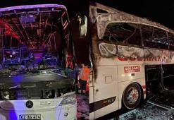 Osmaniye’de yolcu otobüsü yandı