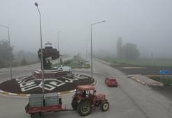 Balıkesir'de sis etkili oldu