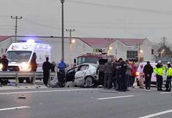 Yola çıkan köpek kazaya neden oldu: 2 yaralı