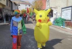 Digor'un kurtuluş yıl dönümü töreninde Pikachu mehterle yürüdü