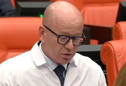 CHP'li Sarı'dan TBMM'de 'eczacı önlüğü' tepkisi