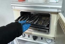 Sahte diş kliniğine operasyon: Tıbbi malzeme ile 21 bin 400 dolar ve 65 bin 900 lira ele geçirildi