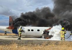 Havalimanında uçak kazası tatbikatı gerçeği aratmadı