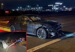 Sultanbeyli TEM Otoyolu'nda 2 otomobil çarpıştı: 4 yaralı