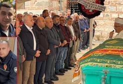 Kazada ölen itfaiye erini arkadaşları sirenler eşliğinde son yolculuğuna uğurladı